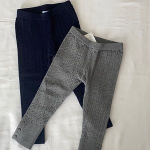 Mayoral Cable Knit Leggings x 2